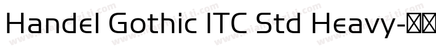 Handel Gothic ITC Std Heavy字体转换